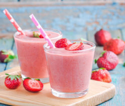 Recette de milk shake à la fraise